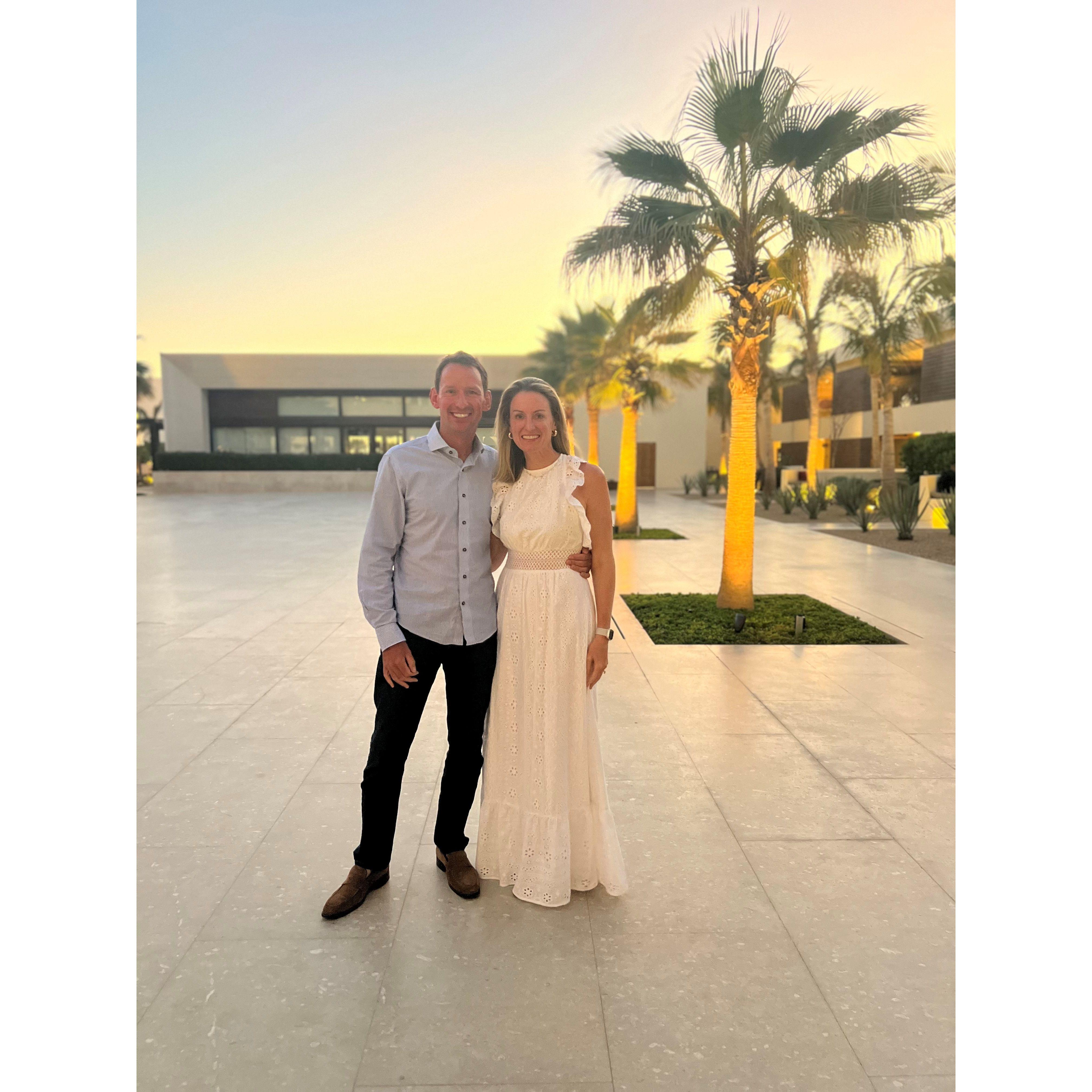 Celebrating a friend's birthday in Mexico.