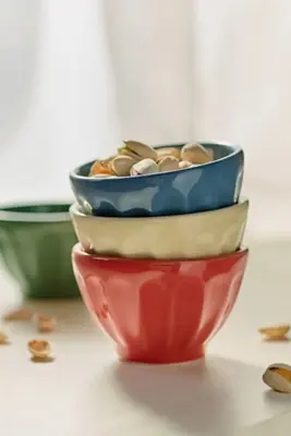 The Latte Stoneware Mini Bowl, Set of 4: Amelie Edition