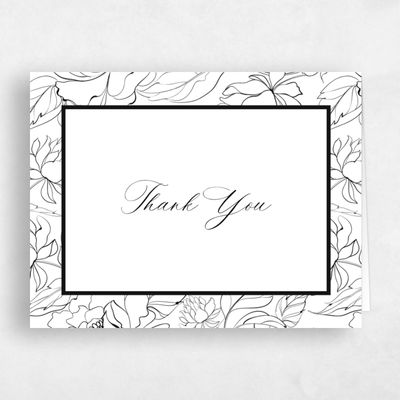 White Wedding Thank You - Bella Landscape