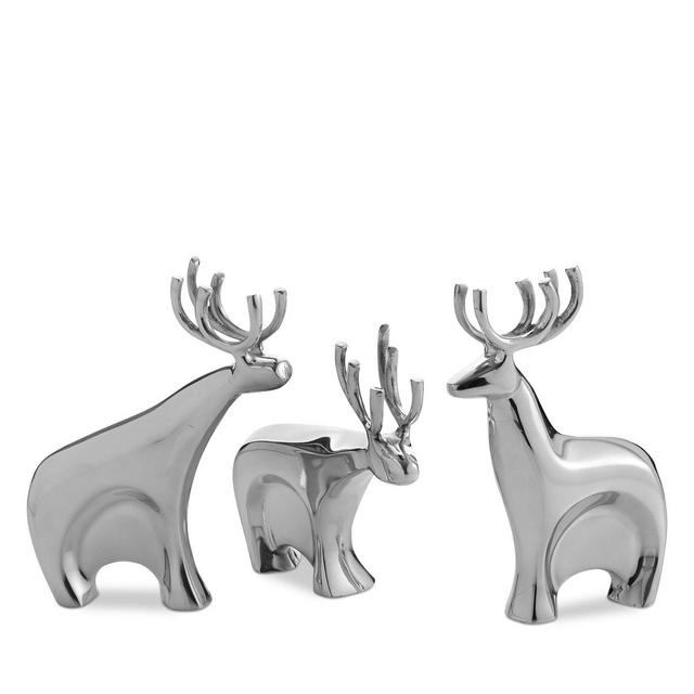 Nambé Dasher Reindeer Figurine Set
