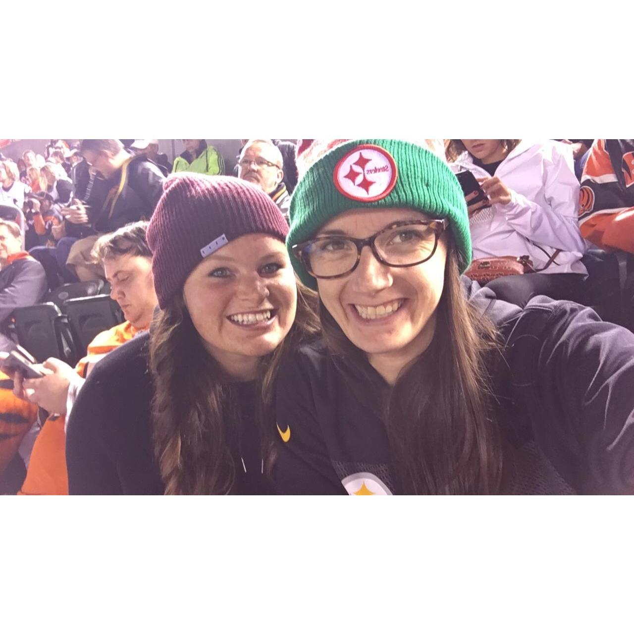 Steelers/Bengals game in Cincinnati