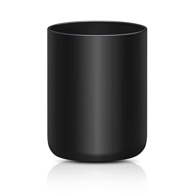 Kitchen Utensil Holder for Countertop, Black Ceramic Kitchen Utensils Crock for Counter Organizer, Matte Spatula Holder for Cooking Storage 4.4 * 6.2 IN