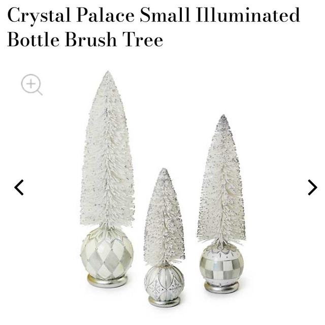 Mackenzie Childs Crystal Palace Small Illuminated Bottle Brush Tree