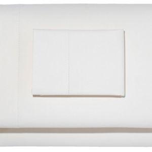280-Thread-Count Pima Cotton Percale Sheet Set, King Size, White