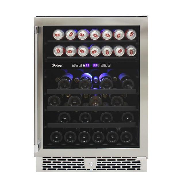 Vinotemp Outdoor Dual-Zone Wine & Beverage Cooler, 24"