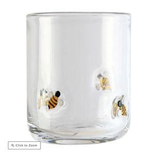Clear Bee Icon Glass, 17.25oz