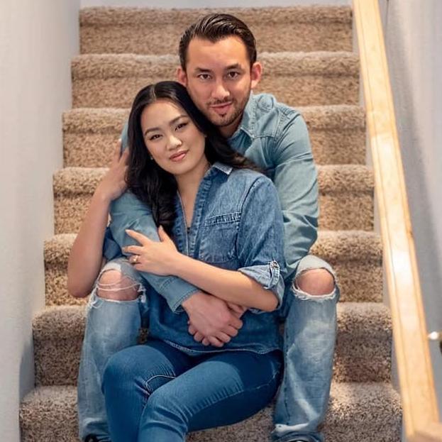 Sitting on the stairs inside our home <3
Photo by Jeffrey (Michelle's Dad)
