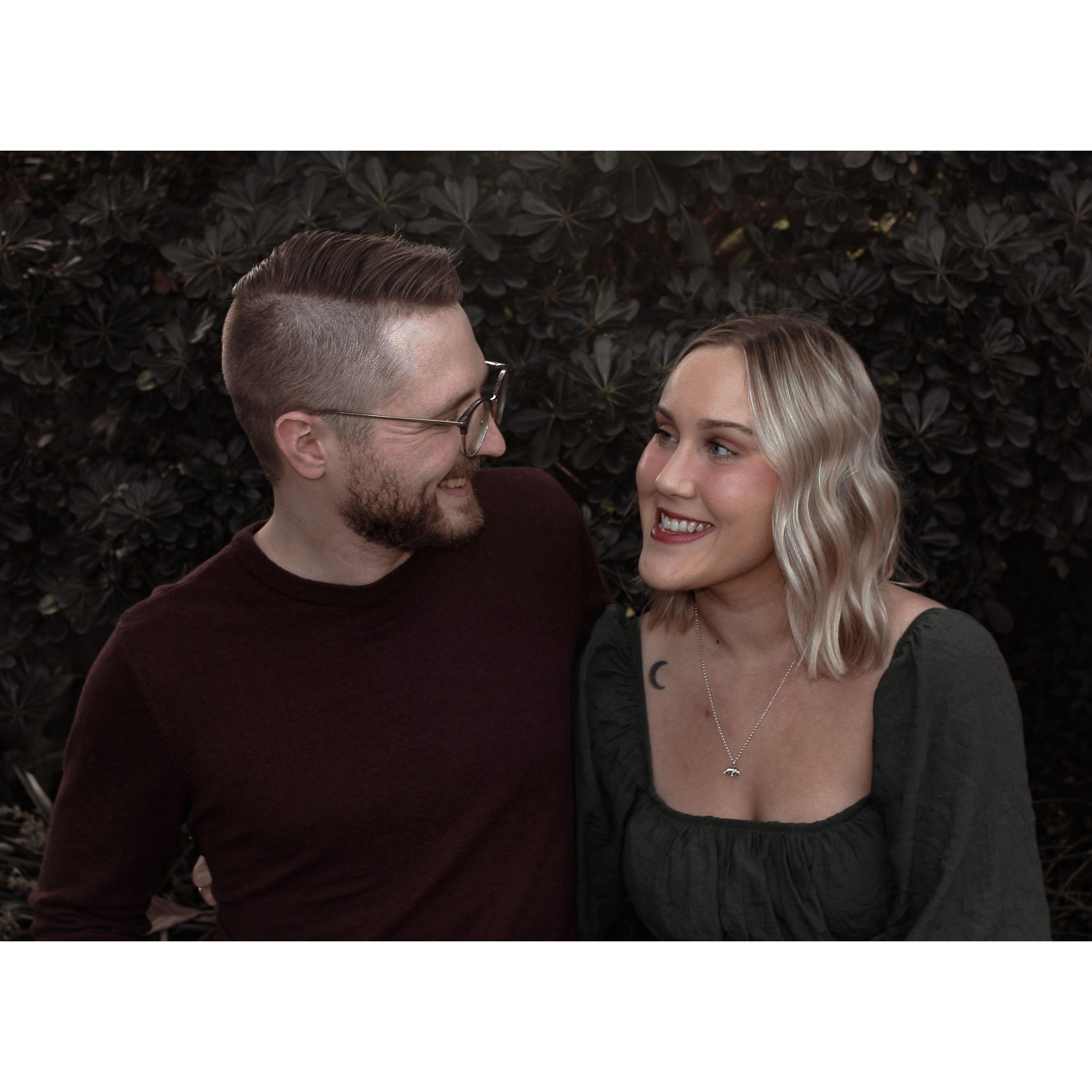 Engagement photo taken in Milwaukee, WI by Taylor Olsen & edited by Ash. November 2022