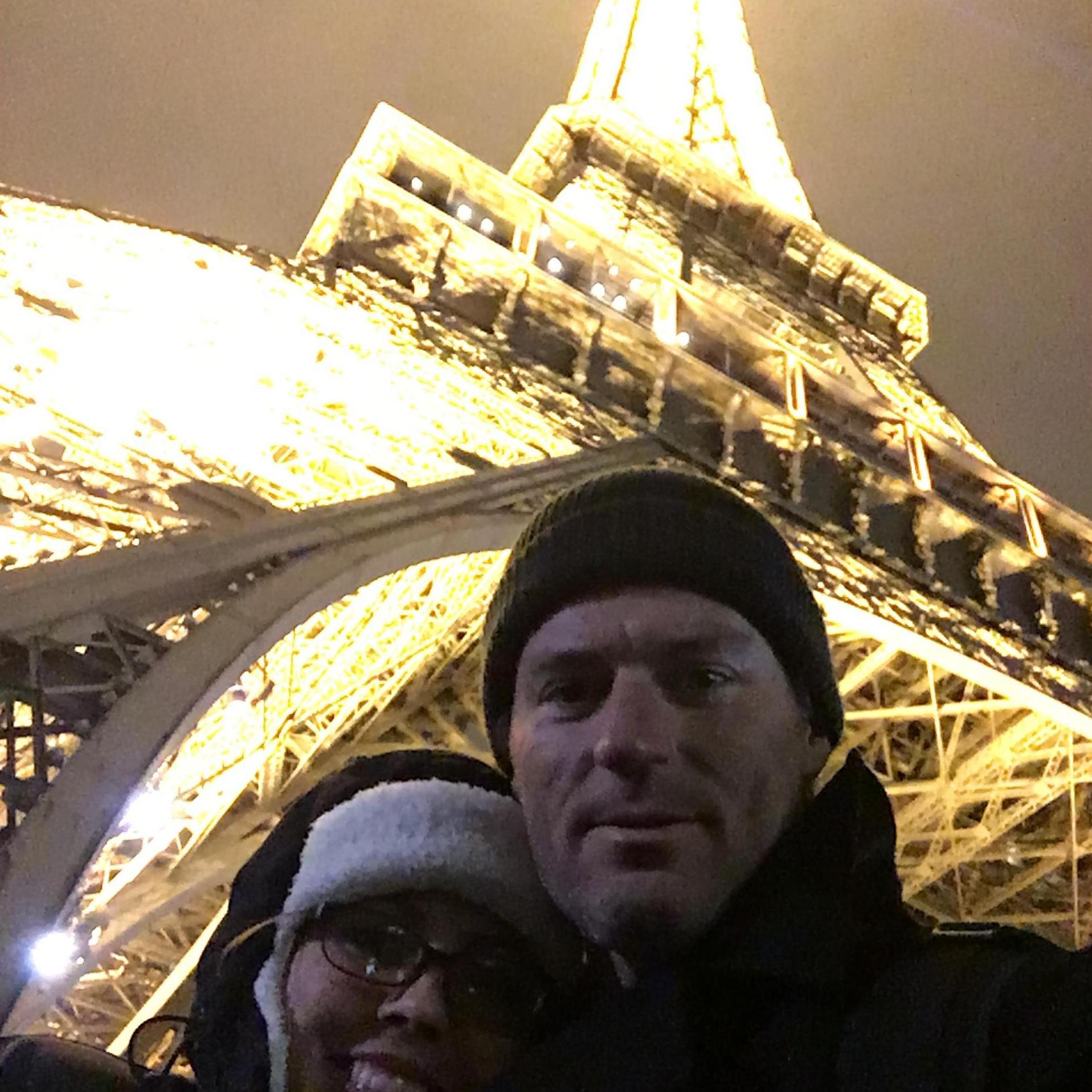Ice Skating on the Eiffel Tower in Paris, France on Christmas was a memory we will never forget; a truly amazing experience! - December of 2016