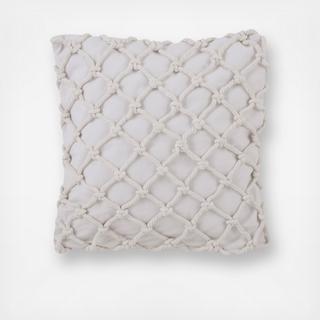 Skipper Stripe Knotted Rope Pillow