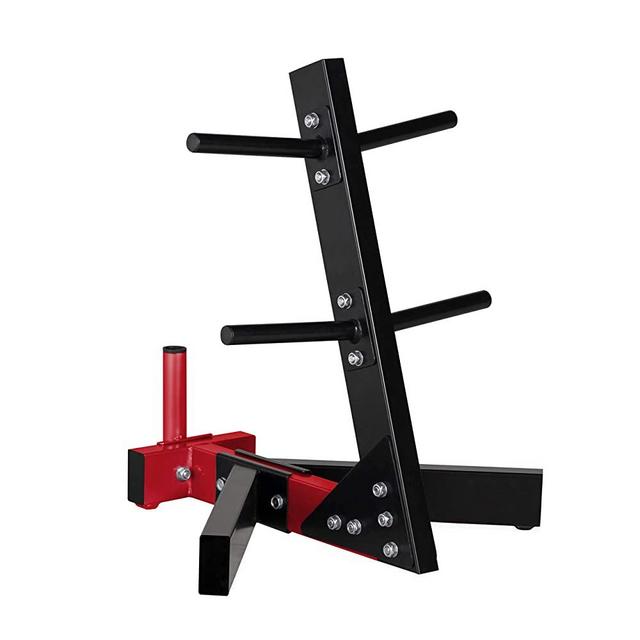 CAP Barbell Black/Red Tree Storage Rack for Weights and Bar