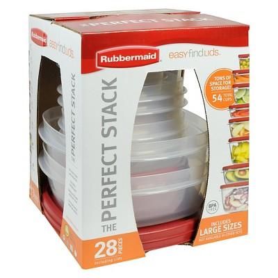 Rubbermaid Easy Find Lids Food Storage Container Set, 28-piece