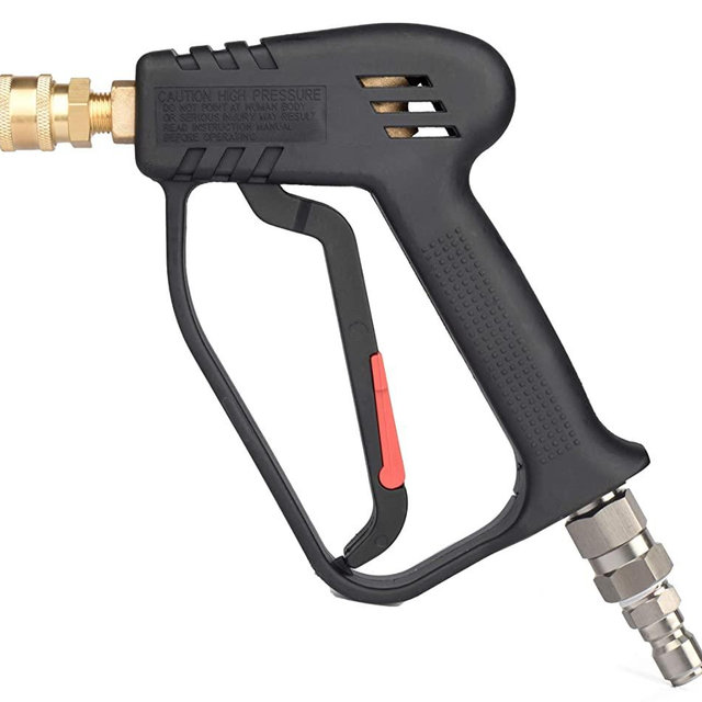 McKillans Pressure Washer Gun with Swivel and 3/8" Male Plug Compatible with Snow Foam Cannons Equipped with 1/4” Quick Connector Coupler