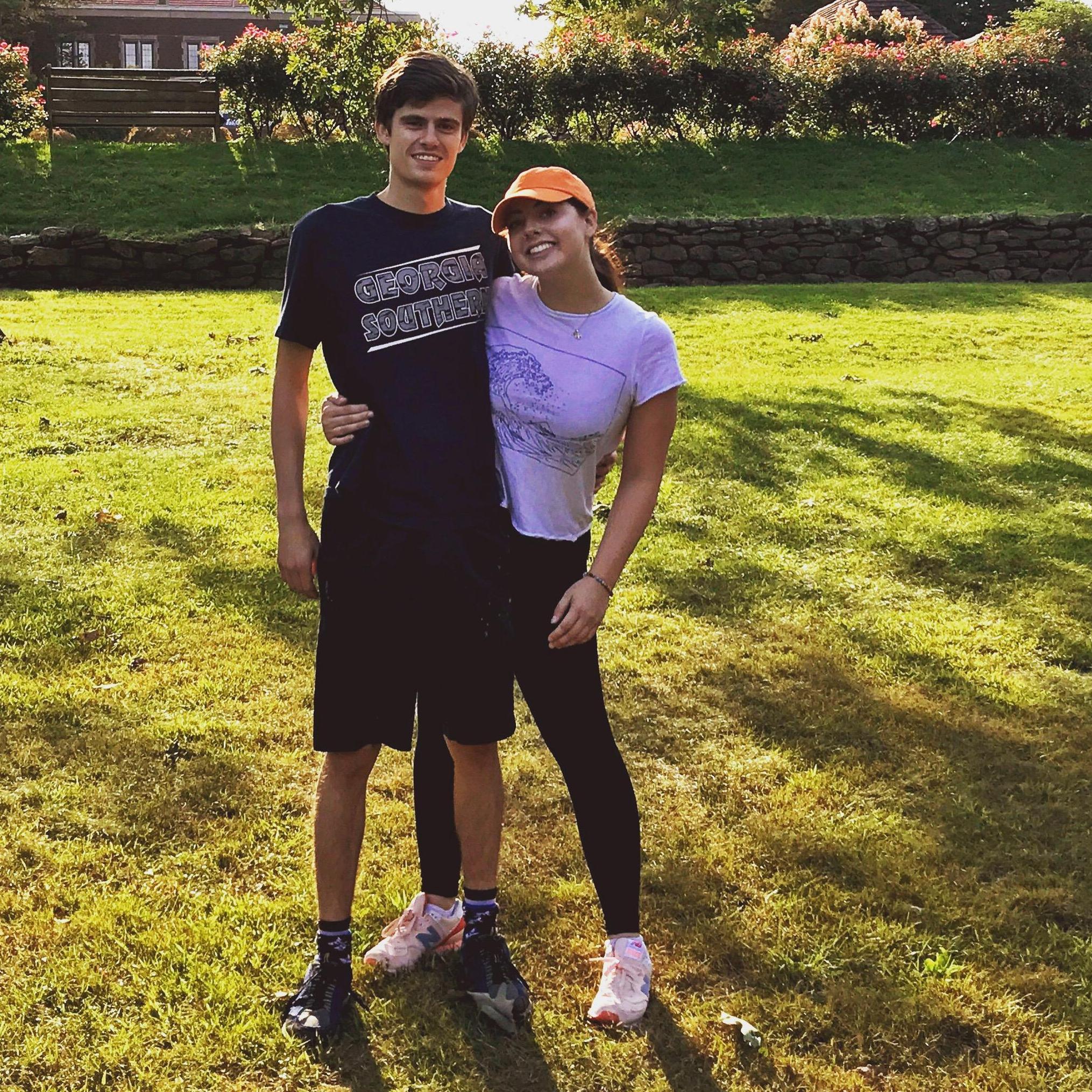 After evacuating Hurricane Irma in Savannah, Hannah and Thomas went to New Canaan, CT to stay with Hannah's family.