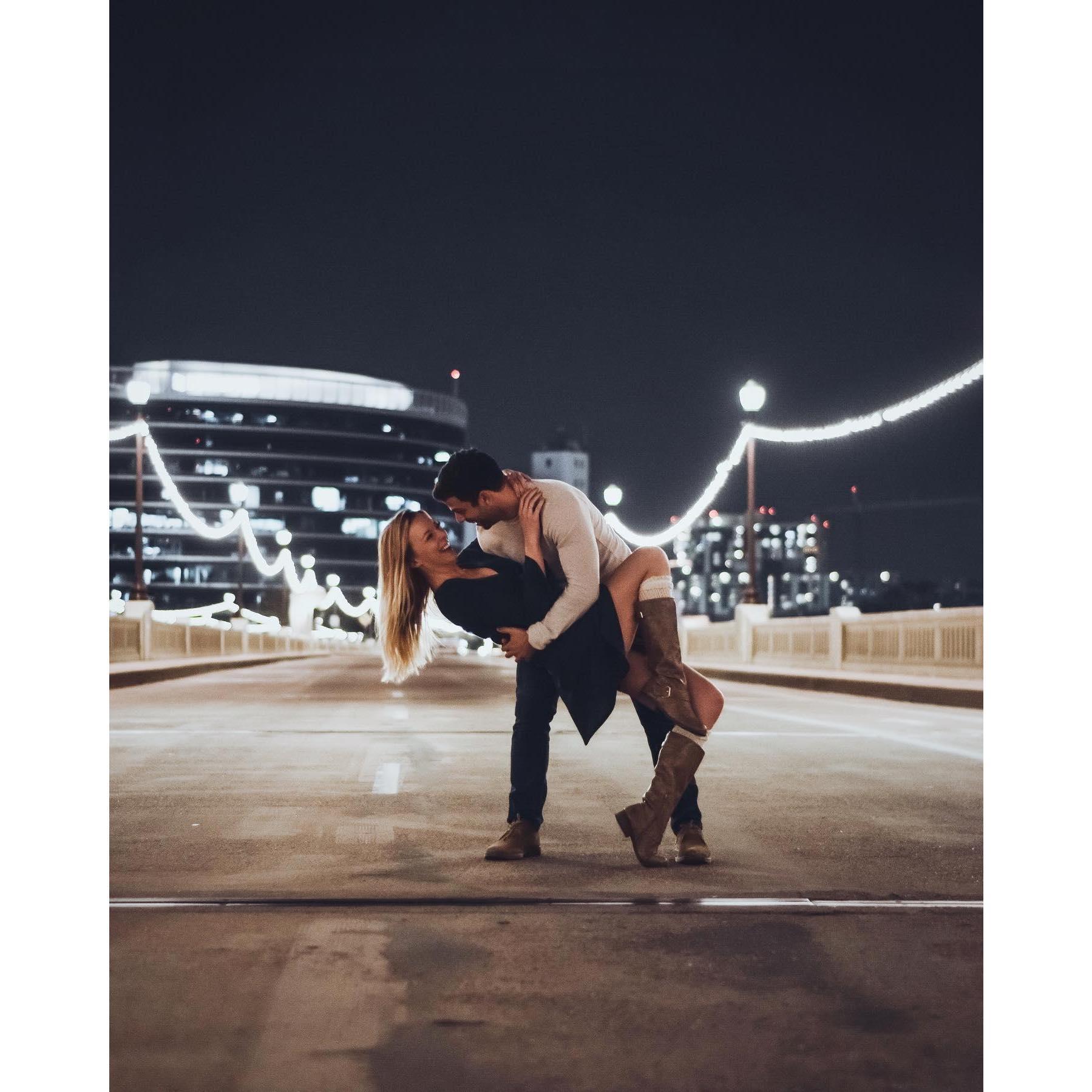 Dancing at Tempe Town Lake on November 19, 2018 (5 years before our wedding date)