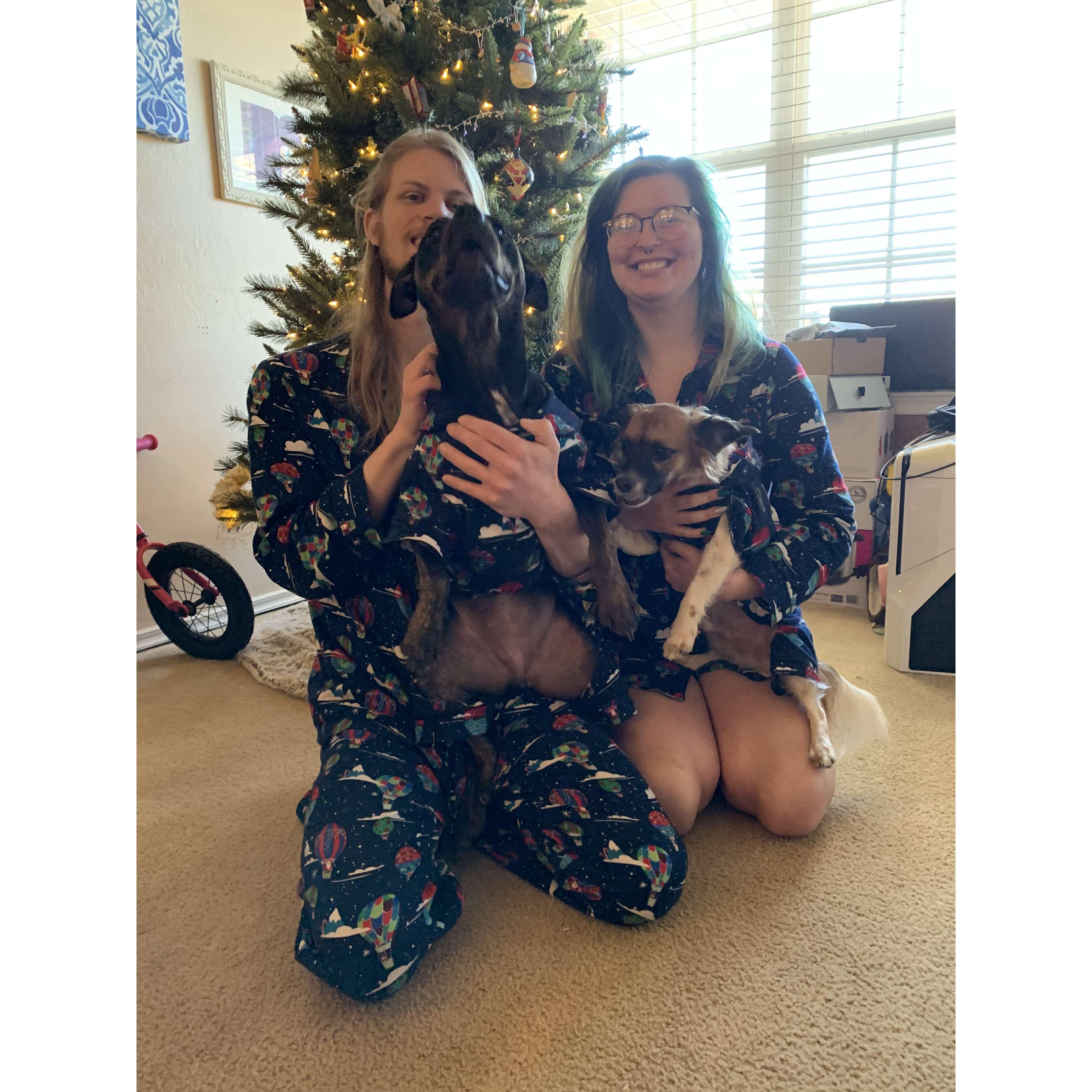 First Christmas with Gwen and more matching pjs