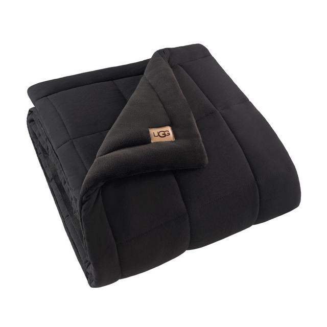 UGG® Corey Reversible Throw Blanket in Off Black