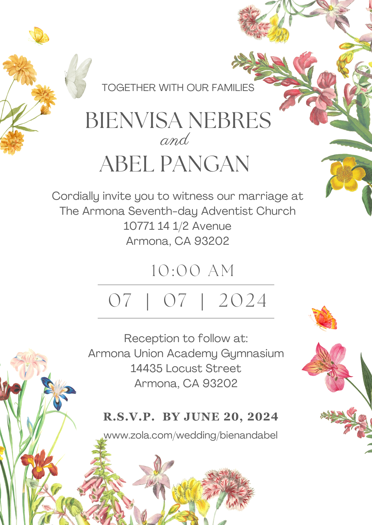 The Wedding Website of Abel Pangan and Bien Nebres