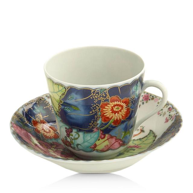 Mottahedeh Tobacco Leaf Cup & Saucer