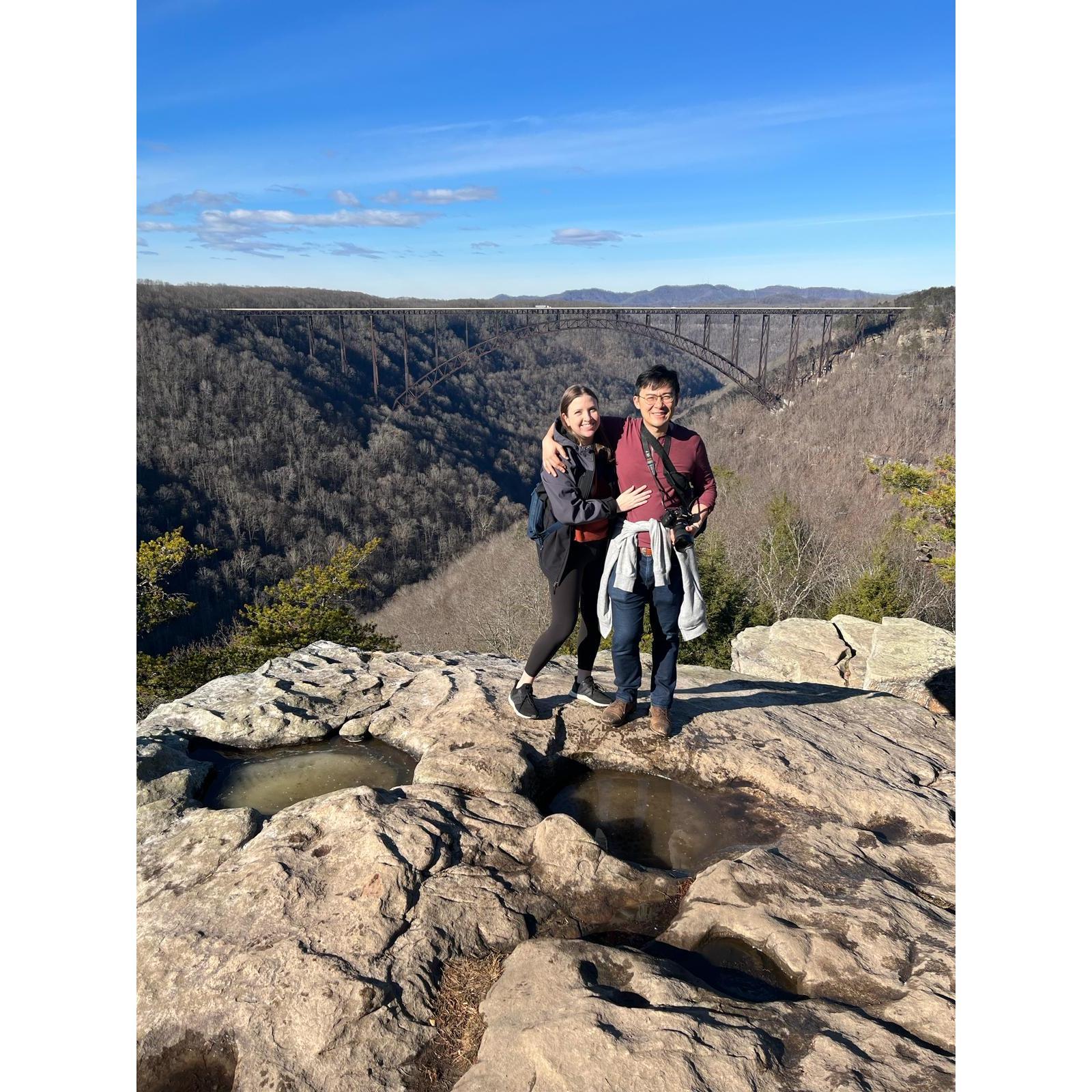 Zhibo's first trip to West Virginia!