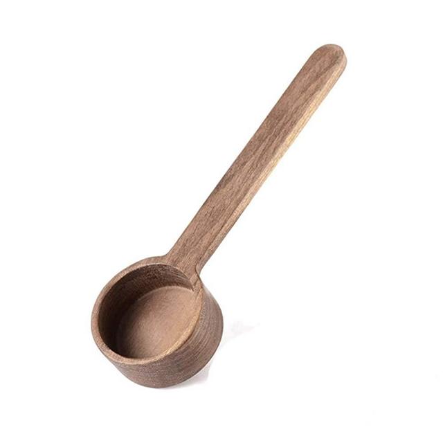 Long Handle Scoop, Coffee Scoop,BEST HOUSE Korean Style 6.61 inch Wooden Coffee Ground Spoon, Measuring for Ground Beans or tea, Soup Cooking Mixing Stirrer Kitchen Tools Utensils, 1 Wooden Tea Scoop