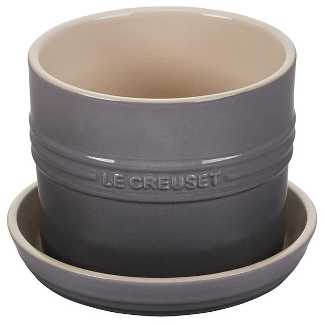 Le Creuset Stoneware Herb Planter, 5.5 Inches, Oyster