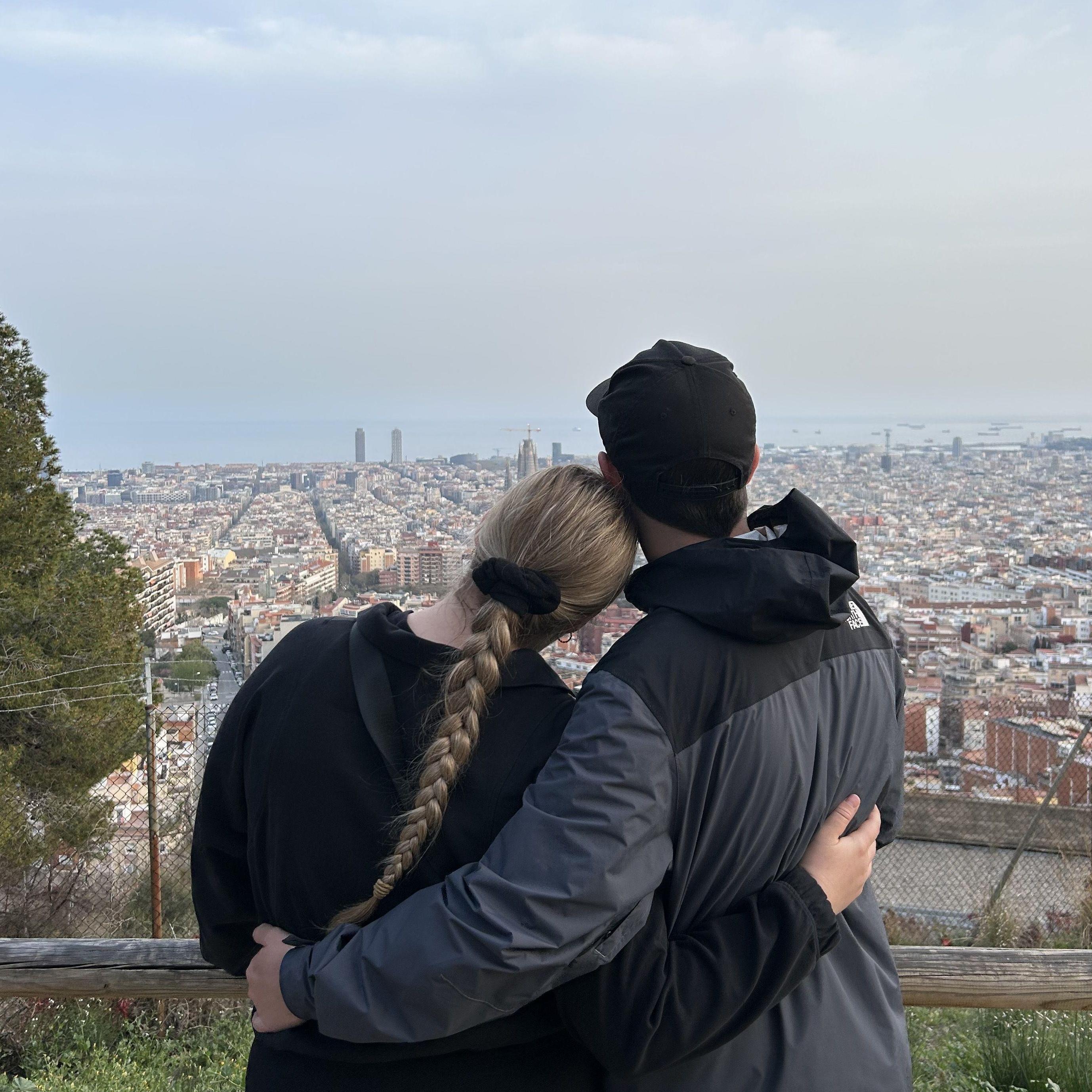 Overlooking the breathtaking cityscape in Barcelona, Spain / 2024.