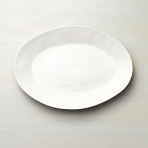 Marin White Small Oval Serving Platter