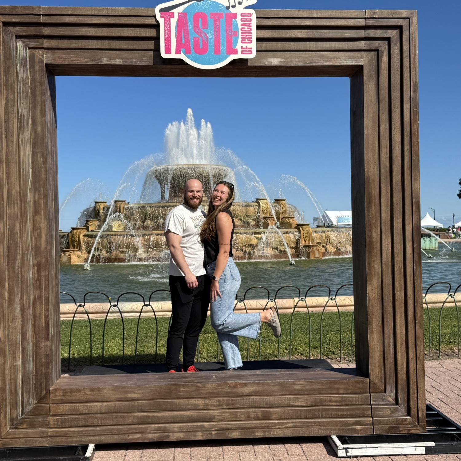 One of our favorite dates: Taste of Chicago (and favorite spots in the city… hint hint we got engaged here a couple months later!)
