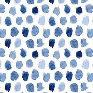 Blue Watercolor Dots / Boppy Cover / Baby Bedding / Minky / Indigo / Navy / Nursery Decor / Watercolor Ink Spots / Nursing Pillow Cover