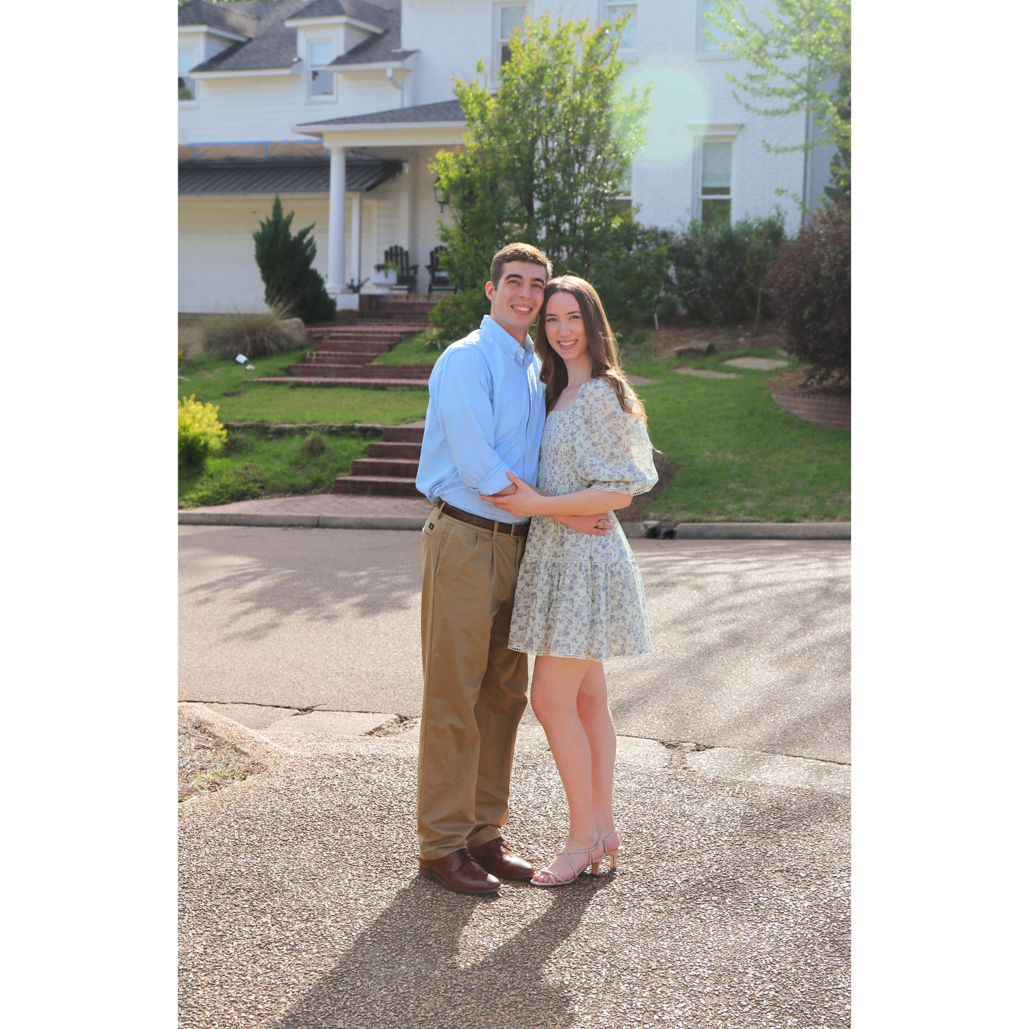 Before a rehearsal dinner for my friend Karson (one of my bridesmaids!) in April of 2025