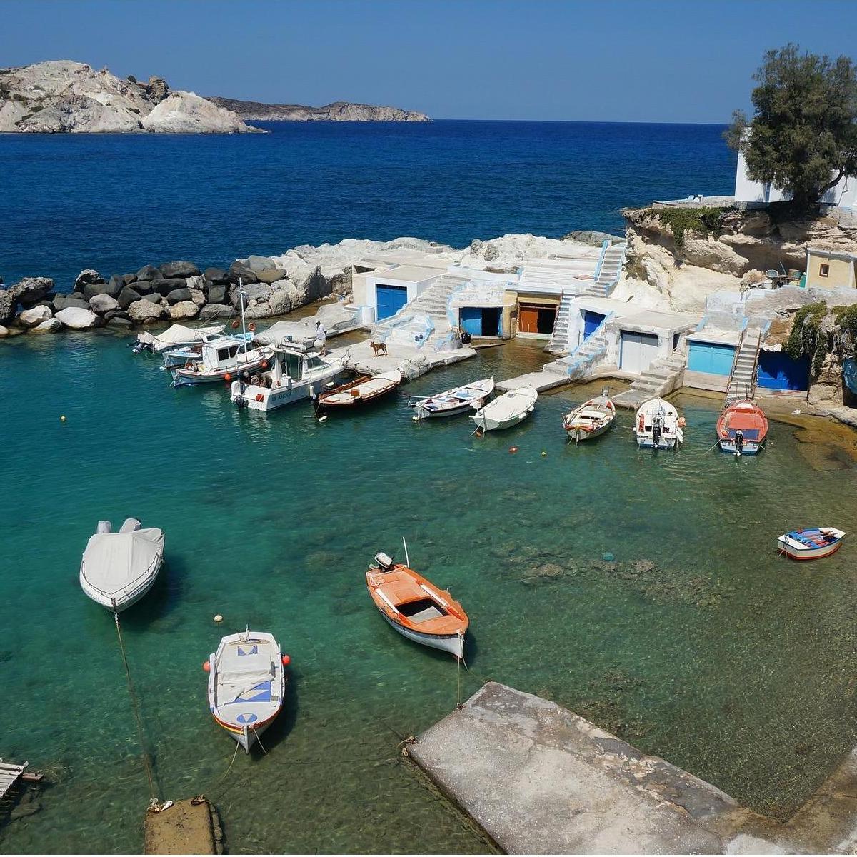 Milos is known for its cute fishing villages