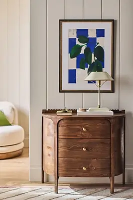 Aria Three-Drawer Wood Dresser