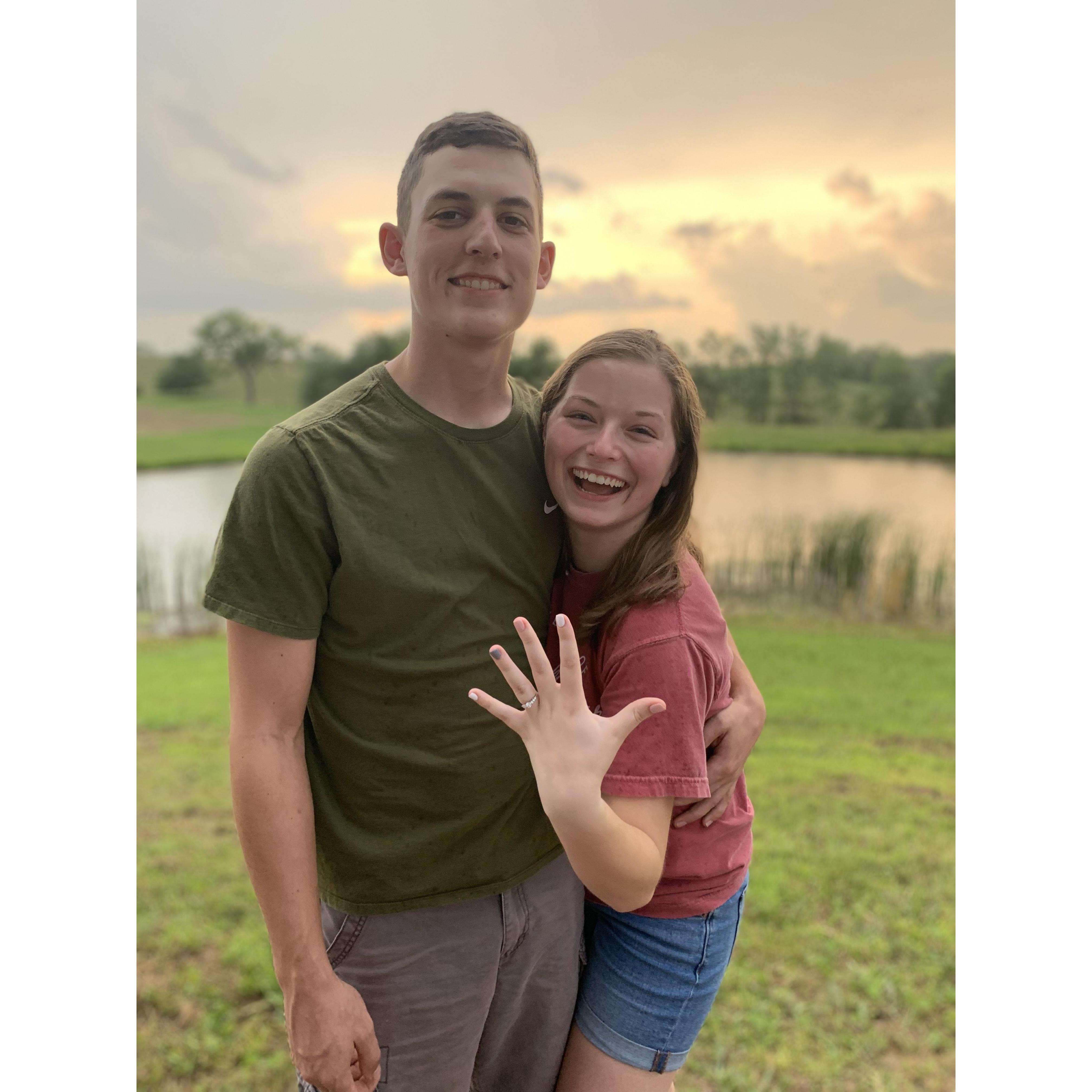 The day we got engaged!