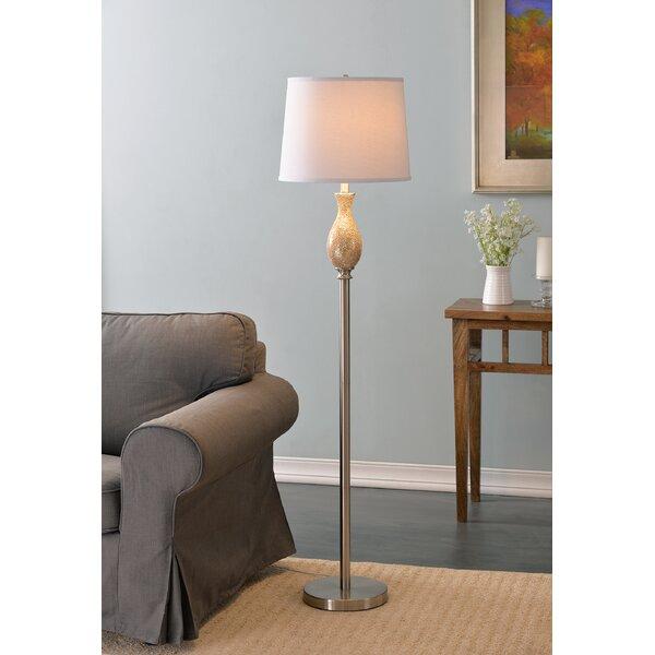 Cafferata Weave 61" Shower Curtain Floor Lamp