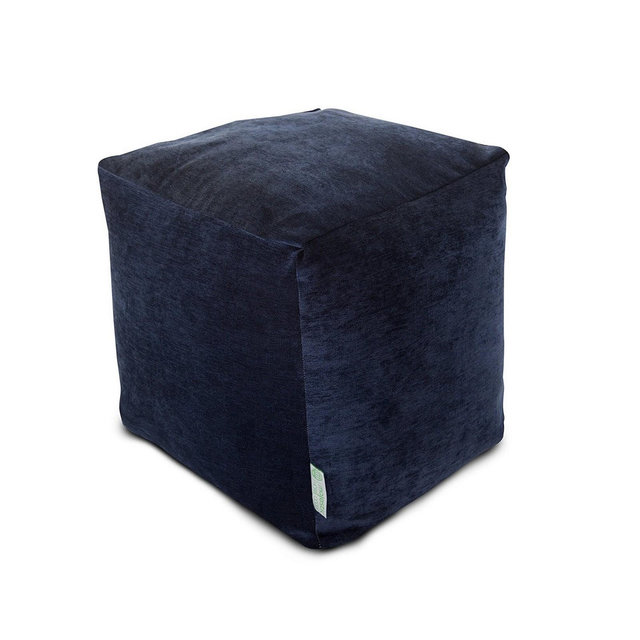 Majestic Home Goods Villa Ottoman Pouf Cube 17" x 17"