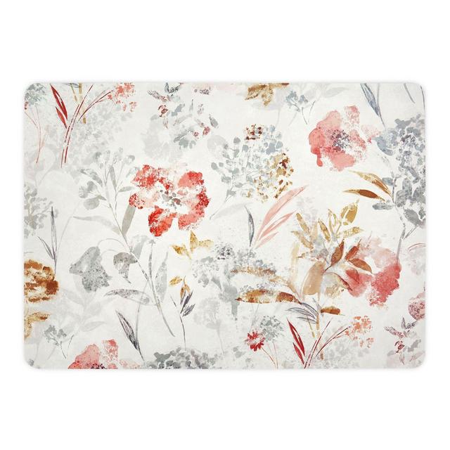 Floral Fields Laminated Placemats in Natural