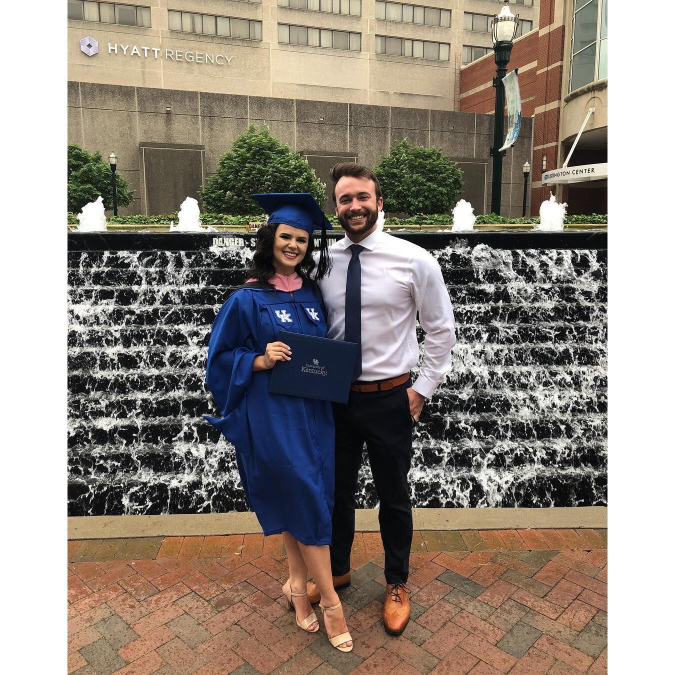 Master's graduation at University of Kentucky
May2018