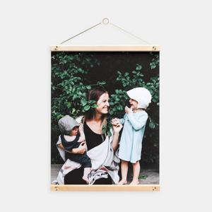 11" Wooden Print Hanger with Print