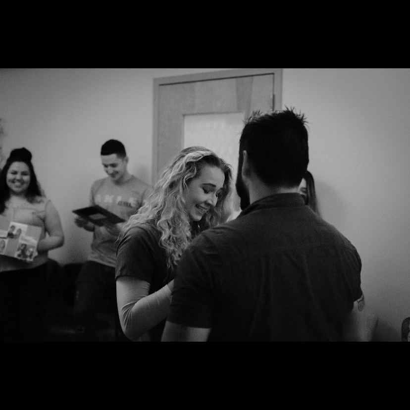 Looking at the ring after James proposed