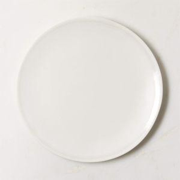Hyacinth White Dinner Plates with Reactive Glaze Set of 6 | CB2