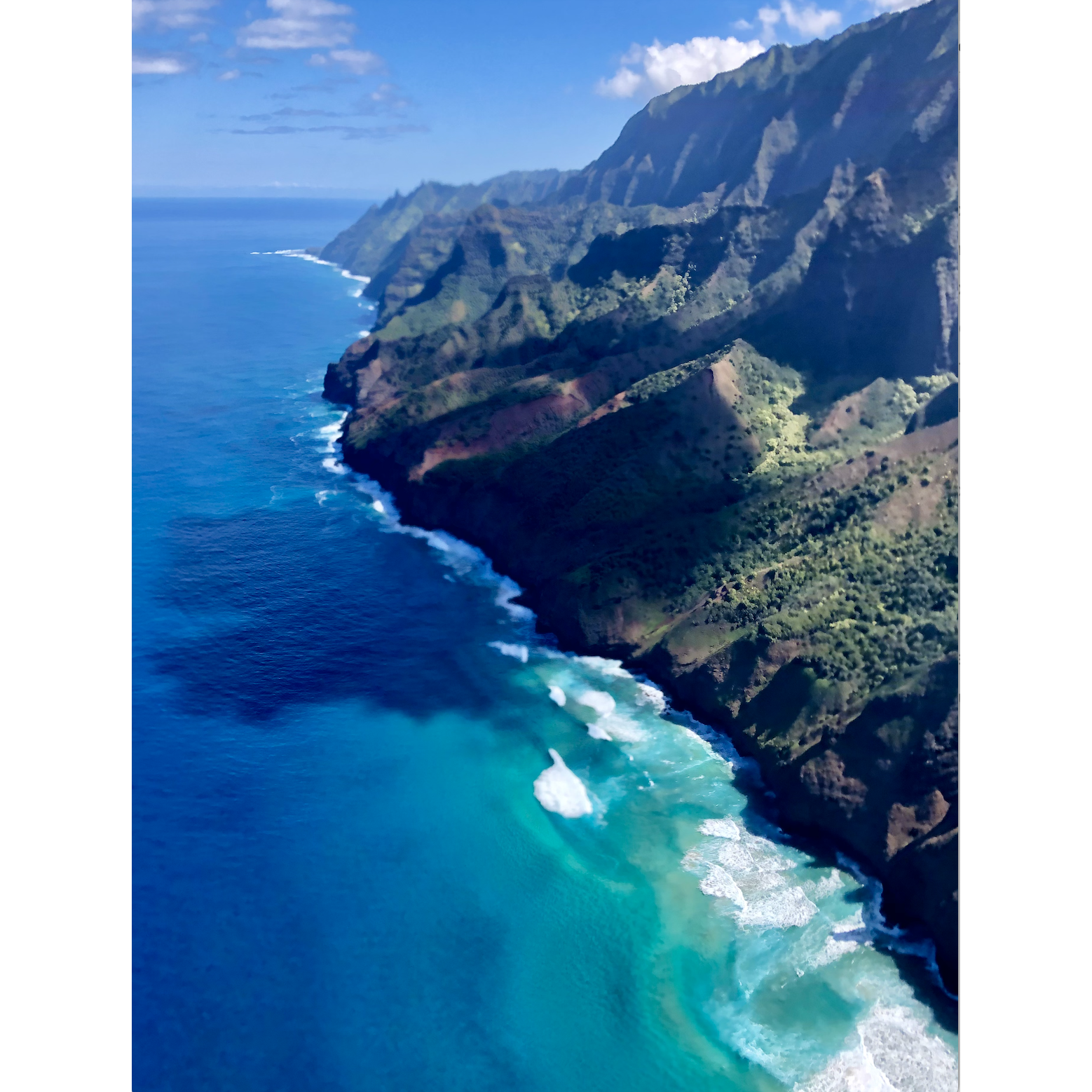 The view of the NaPali Coast from our helicopter ride was unbelievable.