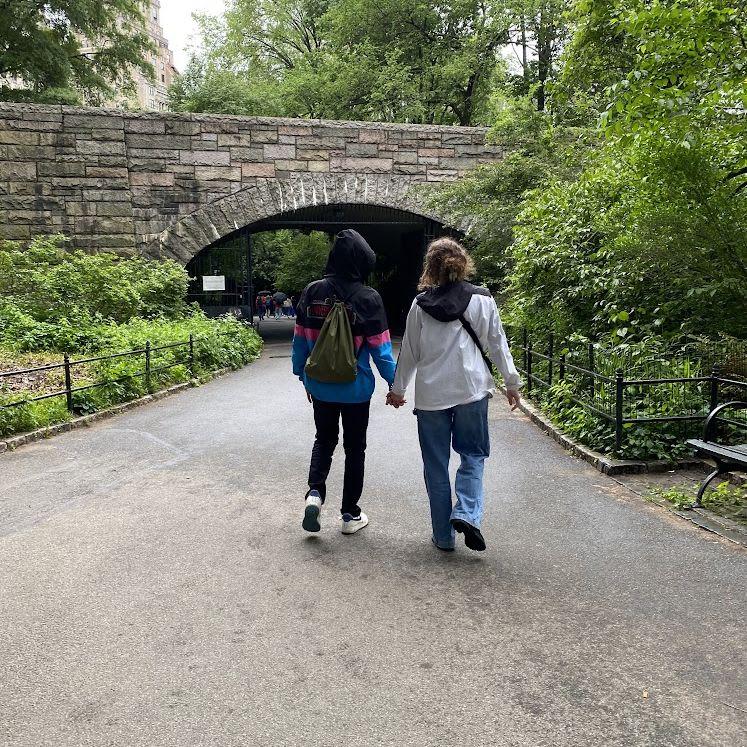 Walking in Central Park