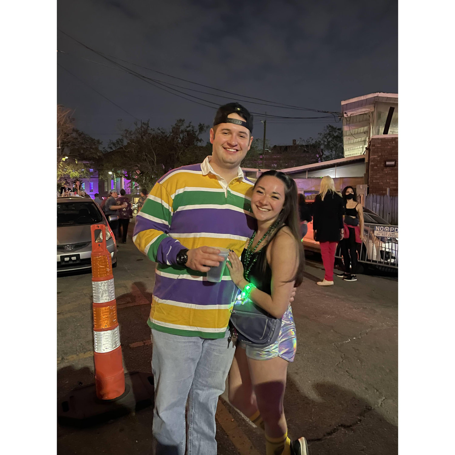 We have our first Mardi Gras season together, and this is the first picture! February 12th, 2022.