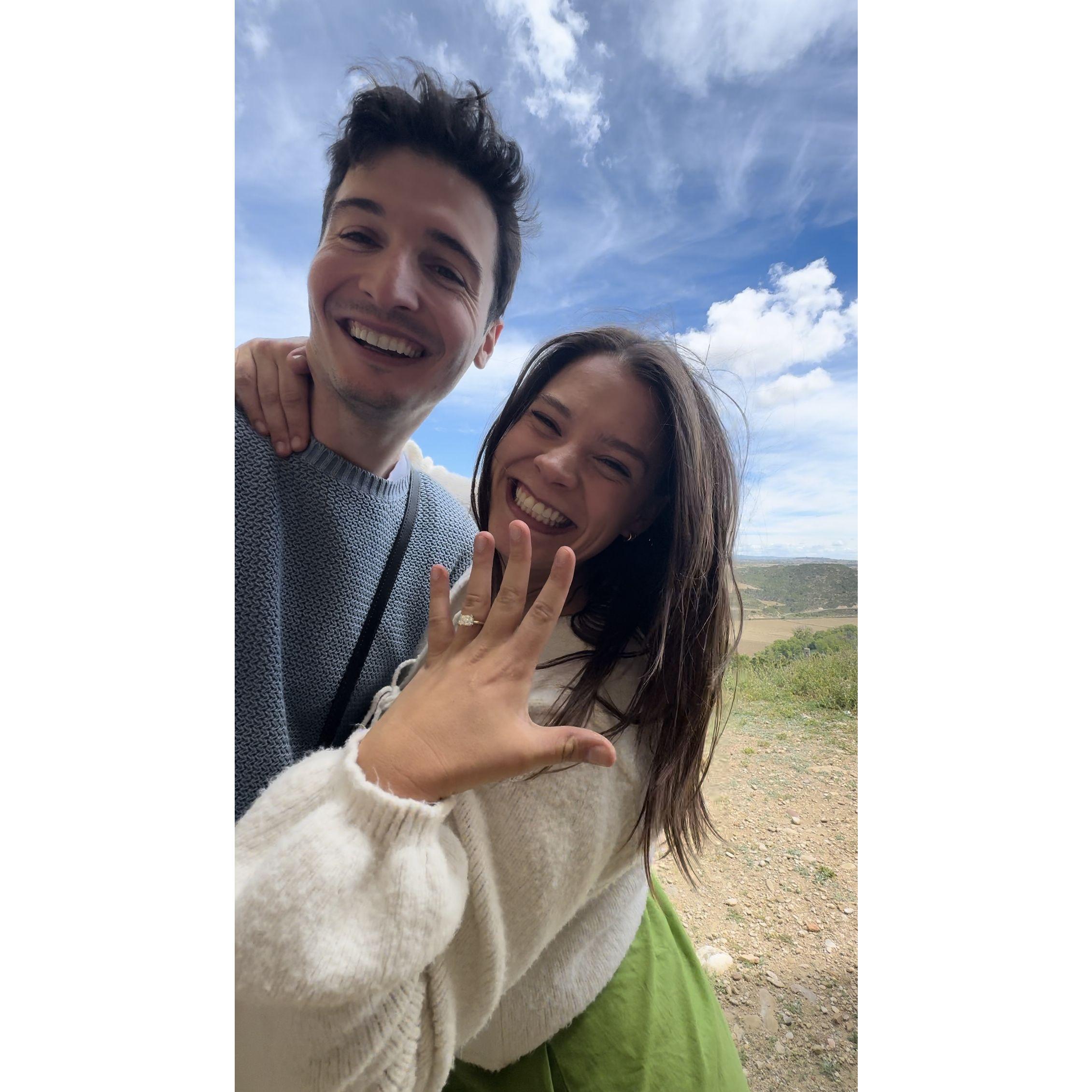 Captured from a video Paul took when he proposed <3