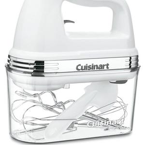 Cuisinart HM-90S Power Advantage Plus 9-Speed Handheld Mixer with Storage Case, White