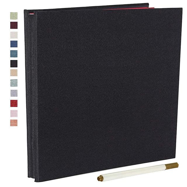 Vienrose Large Photo Album Self Adhesive for 4x6 8x10 Pictures Scrapbook Magnetic Album DIY Scrap Book 60 Sticky Pages with A Metallic Pen