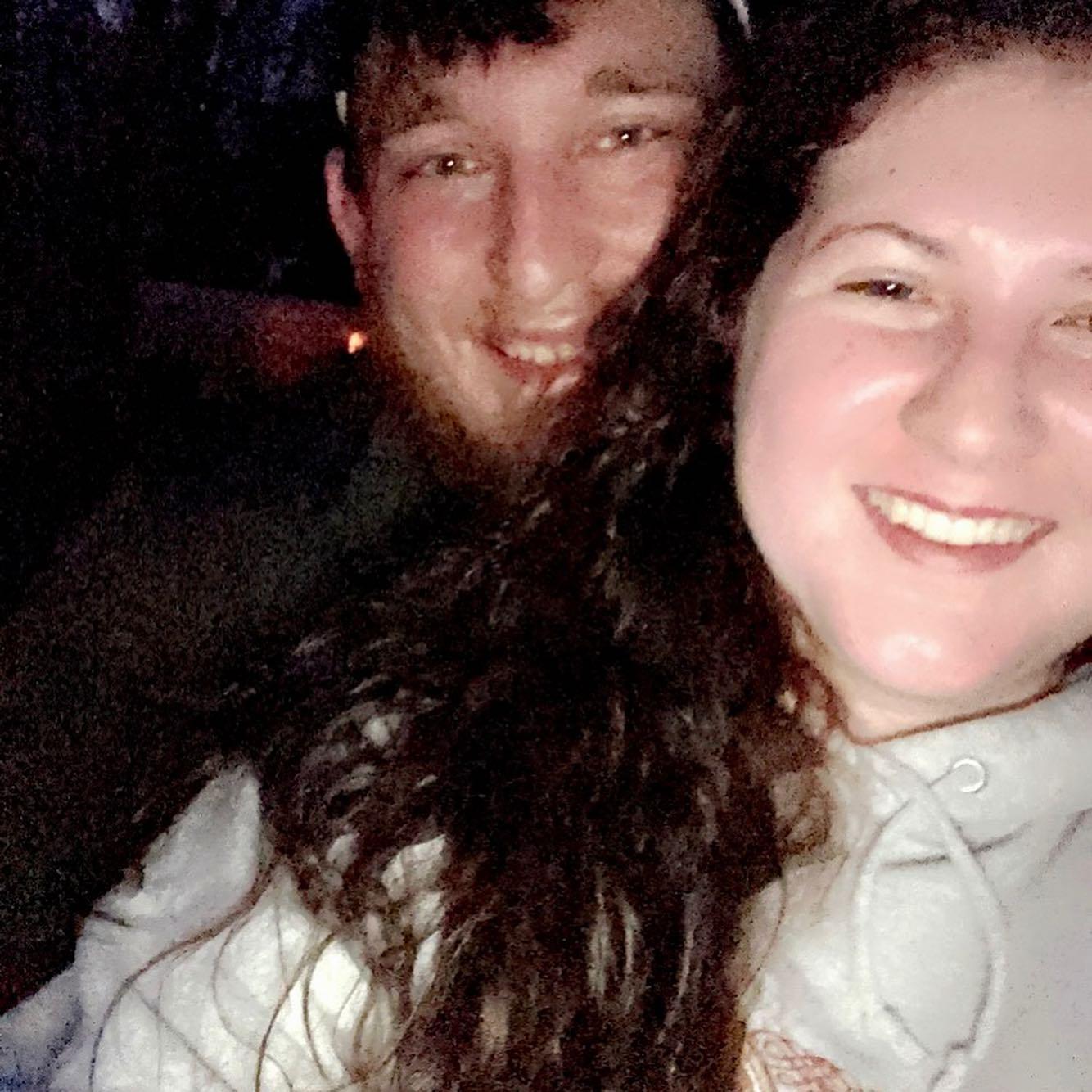 When we finally took a picture together after being engaged