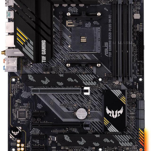 ASUS - TUF GAMING B550-PLUS WIFI II AMD B550 (Ryzen AM4) ATX gaming motherboard with PCIe 4.0