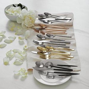 Aero Black 5-Piece Flatware Place Setting